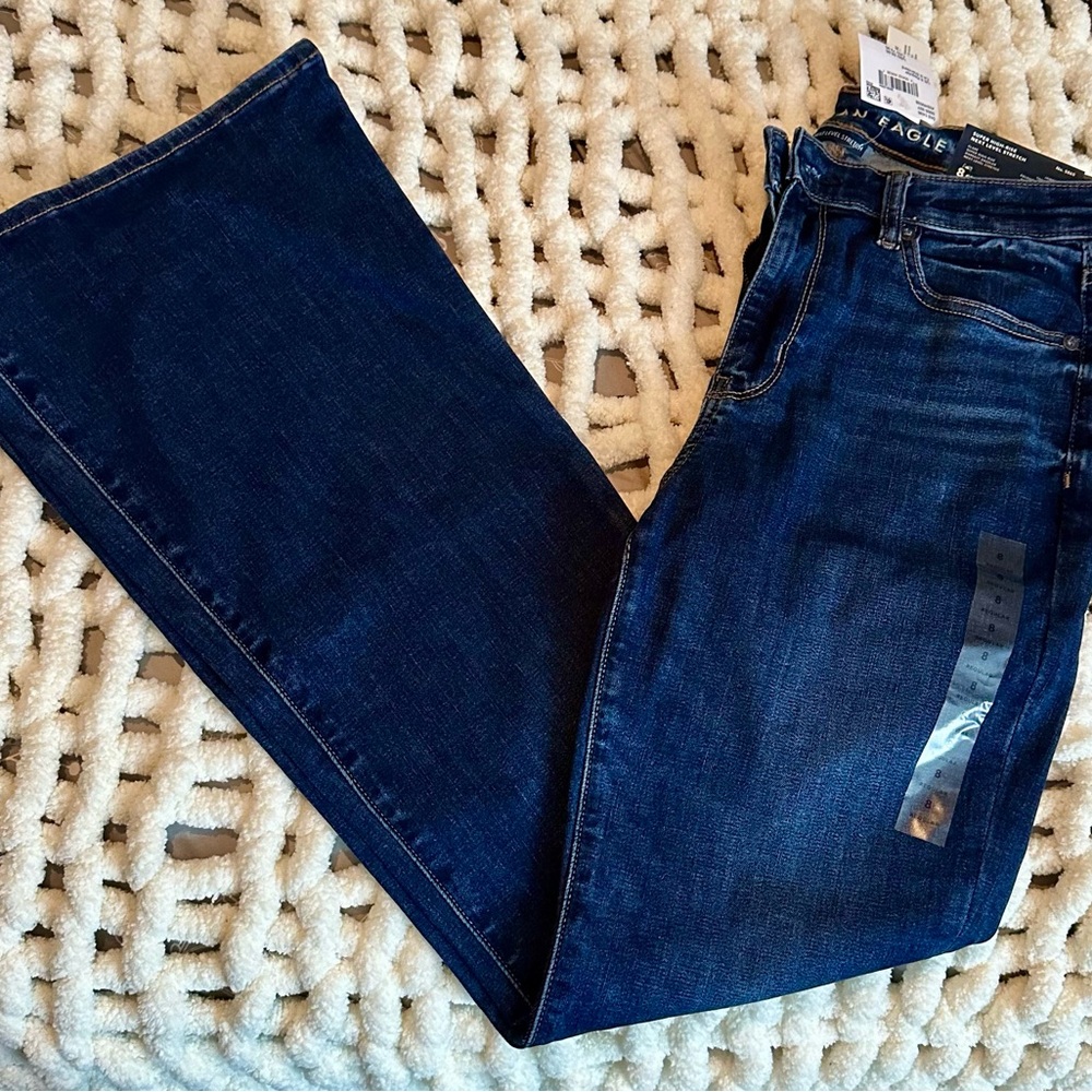 American Eagle Outfitters Dark Blue Flare Jeans